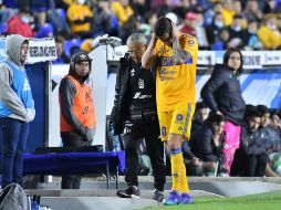 Gignac perdió el conocimiento en la cancha luego del balonazo, ahora el delantero francés estará 10 días en recuperación. Imago7