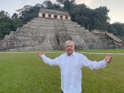 El presidente destacó las herencias culturales prehispánicas, que perviven en la fortaleza del México actual. TWITTER/lopezobrador_