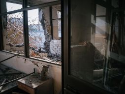 Ucrania arrancó este 2023 en medio de bombardeos que causaron daños a edificios. AFP/D. Dilkoff