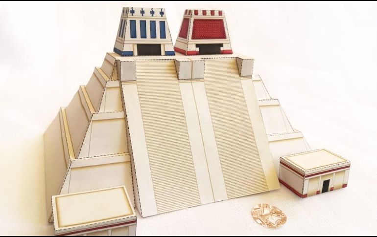 El Templo Mayor se convierte en una maqueta para entretenerse y educarse. ESPECIAL/INAH