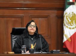 Norma Lucía Piña Hernández arrancó sus actividades este martes en el nuevo puesto. AFP/SCJN