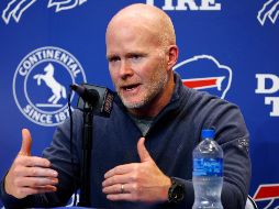 Sean McDermott, coach de los Bills, dice que el equipo se motiva con los avances de Hamlin. AP/J. Barnes