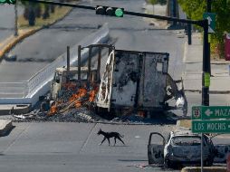 El operativo para detener a Ovidio Guzmán dejó una jornada violenta en el estado de Sinaloa. EFE / J. C. Cruz