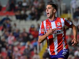Sabín Merino puso el tercer tanto de los potosinos en su visita a Aguascalientes. IMAGO7/S. Laureano