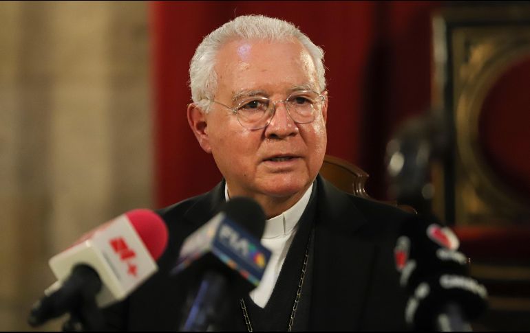El cardenal Francisco Robles Ortega pidió a las autoridades proteger a la ciudadanía de la violencia del crimen organizado. EL INFORMADOR/ CARLOS ZEPEDA