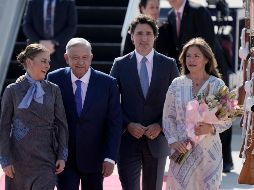 Justin Trudeau llegó al país en medio de un fuerte operativo de seguridad. AP/E. Verdugo