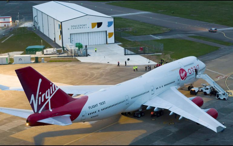 Era el primer lanzamiento espacial desde territorio británico. AFP