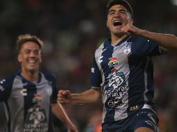 Nico Ibáñez hizo dos de los goles de Pachuca. EFE/D. Martínez