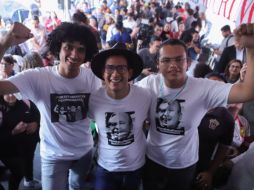 Los tres jóvenes agradecieron a la comunidad estudiantil que les estuvo apoyando. EL INFORMADOR/C. Zepeda