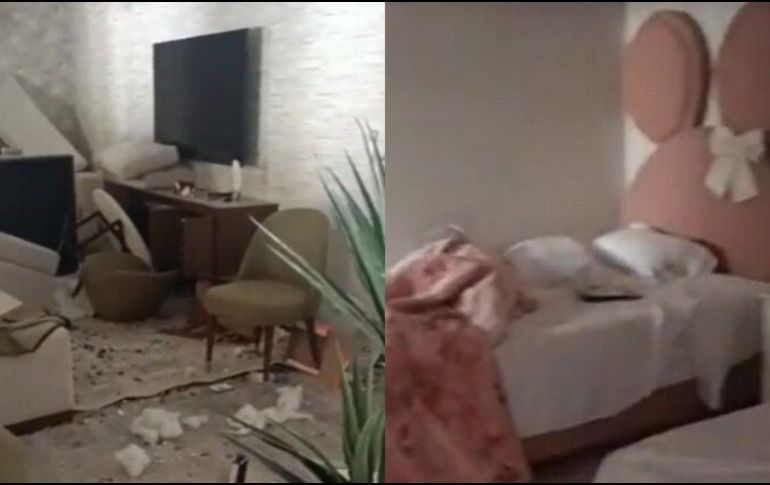 En la casa donde se detuvo a Ovidio Guzmán se encontraron balazos en las paredes, casquillos, granadas, manchas de sangre y un escorpión. ESPECIAL