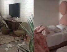 En la casa donde se detuvo a Ovidio Guzmán se encontraron balazos en las paredes, casquillos, granadas, manchas de sangre y un escorpión. ESPECIAL