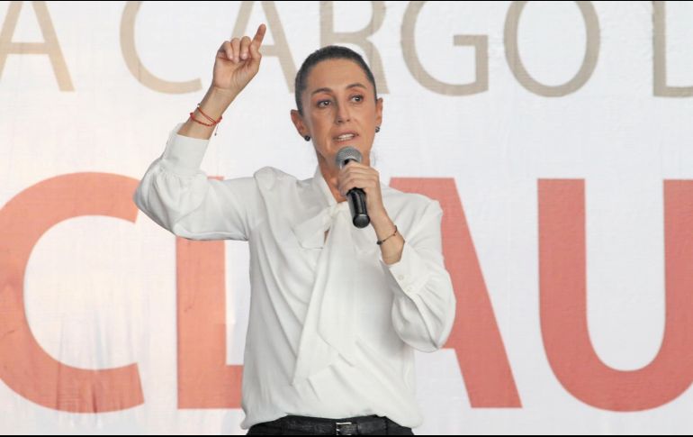 Claudia Sheinbaum Pardo, se reunió de manera virtual con militantes de Morena en el estado de Jalisco . ARCHIVO