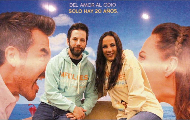 Luis Arrieta y Consuelo Duval visitaron Guadalajara para promover la cinta “Infelices para siempre”. EL INFORMADOR/ A. Camacho