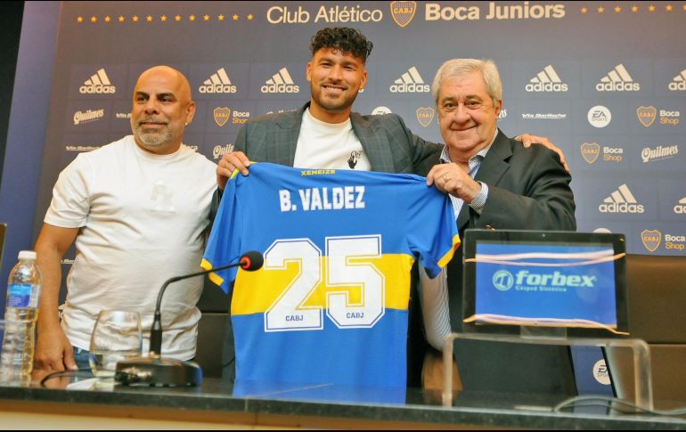 Bruno Valdez firmó contrato con el Boca Juniors hasta el 2025. Twitter/@BocaJrsOficial