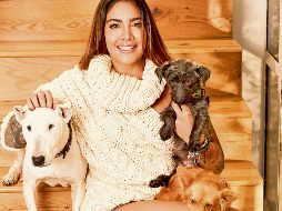 La modelo y actriz se dedica a rescatar animalitos en situación vulnerable. CORTESÍA