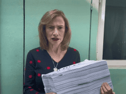 Chávez González aclara que el material de su segundo libro está asegurado fuera del país, por unos de sus amigos, puesto que evitarán que se publique su siguiente escrito. TWITTER / @luzelenachavez8