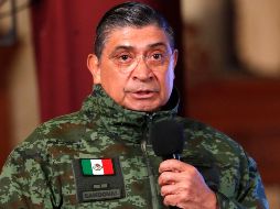 El Secretario de la Defensa Nacional, Luis Cresencio Sandoval, da cuenta de los trabajos realizados del 3 al 16 de enero en el país. EFE/M. Guzmán
