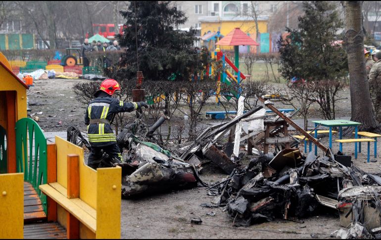 Denys Monastyrskyi es el funcionario ucraniano de mayor rango que fallece desde la invasión rusa que comenzó hace casi 11 meses. EFE/S. Dolzhenko