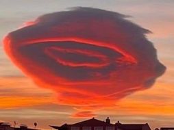 La nube lenticular se vio este viernes en el cielo de Turquía. ESPECIAL