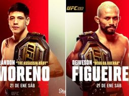 La rivalidad entre el mexicano Brandon Moreno y el brasileño Deiveson Figueiredo vivirá su cuarto episodio en el octágono. TWITTER / @UFCEspanol