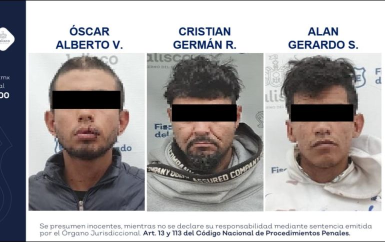 Los implicados deberán de permanecer un año en prisión preventiva oficiosa. ESPECIAL/Fiscalía de Jalisco