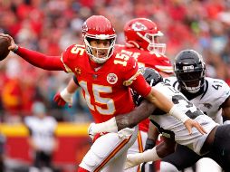 El mariscal de campo Patrick Mahomes tuvo una tarde sublime. AFP/ David Eulitt