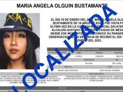 La menor desapareció el pasado jueves 19 de enero afuera de unos baños ubicados en el paradero Indios Verdes. ESPECIAL