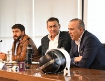 Salvador Zamora Zamora, alcalde de Tlajomulco (c), en la presentación de la tercera fase de equipamiento. EL INFORMADOR/P. Mendoza