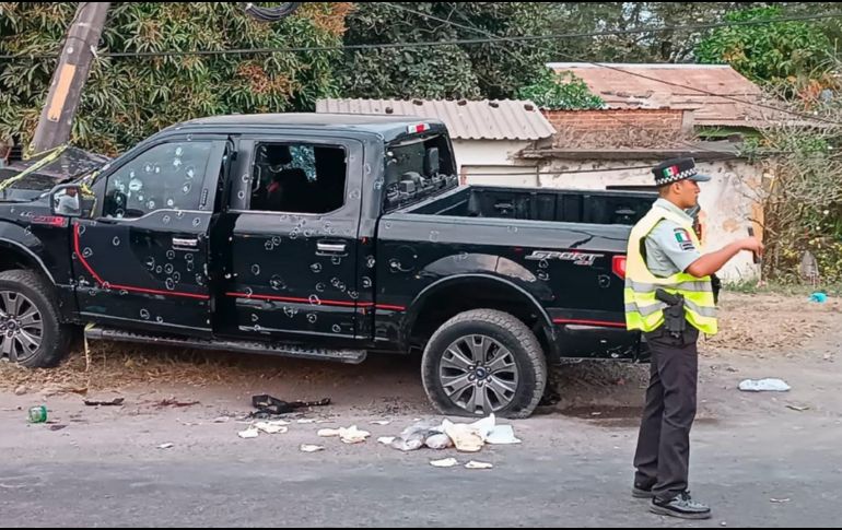 Todos los ocupantes de la camioneta fueron asesinados a tiros. M. Victoria/EFE