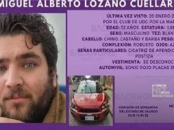 Familiares de Lozano Cuellar exigen su aparición con vida, luego de que Miguel saliera a realizar un trabajo de su empresa dedicada a la colocación de cámaras y artículos electrónicos y no regresara a su hogar. ESPECIAL