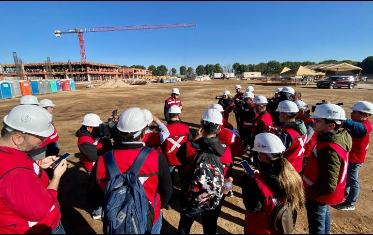 Se llevó a cabo un recorrido en donde se mostró el avance que lleva La Academia. Twitter/@AtlasFC