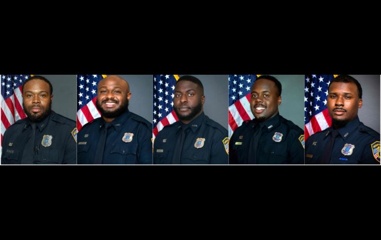 Los policías fueron cesados. Memphis Police/AFP