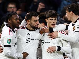 EL Manchester United venció sin problema alguno a su rival.  AFP/Darren Staples