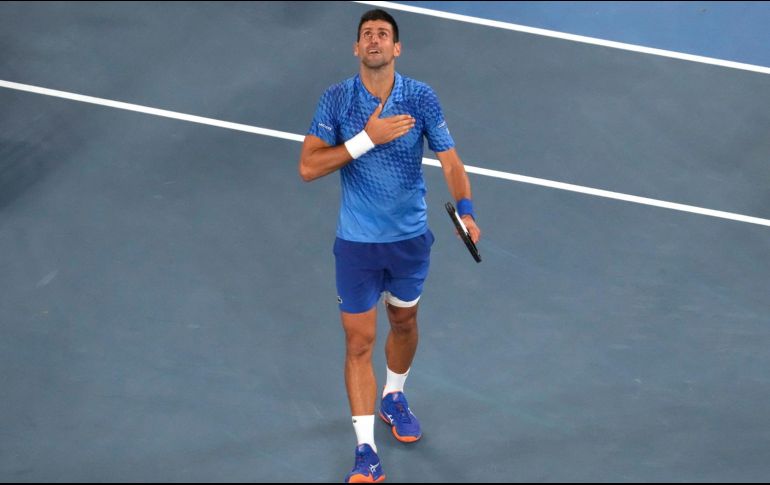 NOVAK DJOKOVIC. El serbio no pierde en Melbourne desde 2018 y acumula 27 victorias seguidas. AP / Ng Han Guan