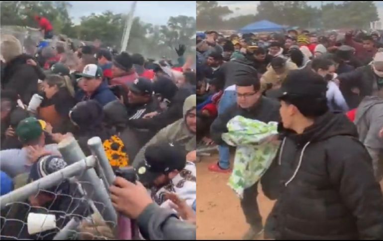 Dicha emoción y expectativa se desbordó en las inmediaciones del inmueble, y los cientos de aficionados que acudieron por sus boletos terminaron provocando una 