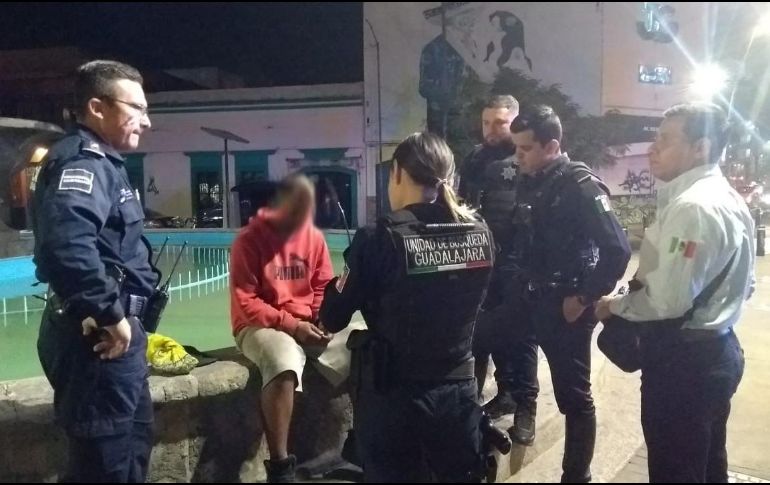 Luis fue llevado a la Fiscalía Especializada en Personas Desaparecidas, donde se encargarán de contactar a sus familiares. ESPECIAL/Policía de Guadalajara