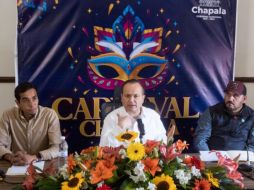 El presidente municipal de Chapala, Alejandro Aguirre habló de los detalles del Carnaval 2023. ESPECIAL