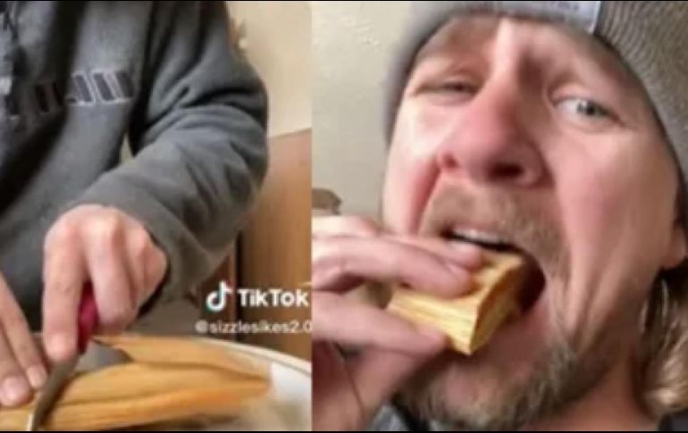 El joven lo partió en pedazos para calentarlo, pero no le quitó la hoja. ESPECIAL