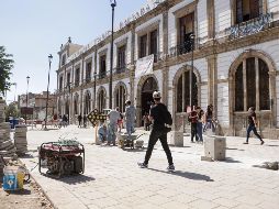 Las obras afuera de la Prepa 1 serán inauguradas en dos semanas. EL INFORMADOR/ CARLOS ZEPEDA