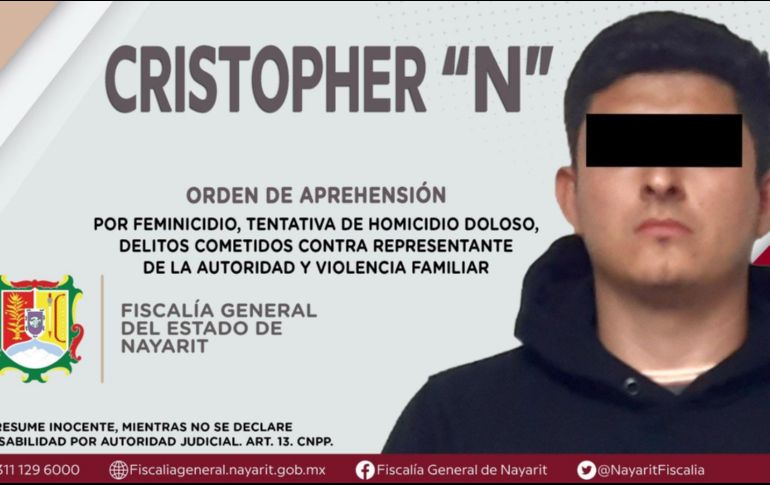 Christopher “N” fue detenido en Nayarit, luego de asesinar a su pareja y a su suegra en Poncitlán. ESPECIAL