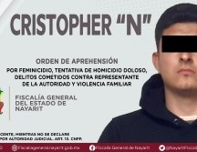 Christopher “N” fue detenido en Nayarit, luego de asesinar a su pareja y a su suegra en Poncitlán. ESPECIAL