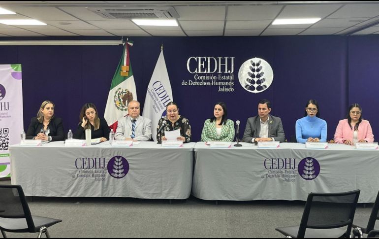 En rueda de prensa, la titular de la Comisión, Luz del Carmen Godínez González, detalló de qué tratan las recomendaciones emitidas a dependencias. EL INFORMADOR/P. Mendoza