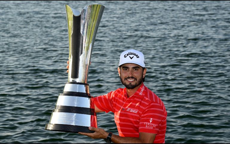 Abraham se convirtió en el segundo mexicano en ganar en el Tour Asiático desde 1995. TWITTER / @asiantourgolf
