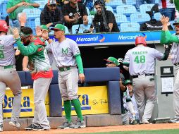 El conjunto de Los Mochis se impuso 6-5 a Cuba. Twitter/@Liga_Arco