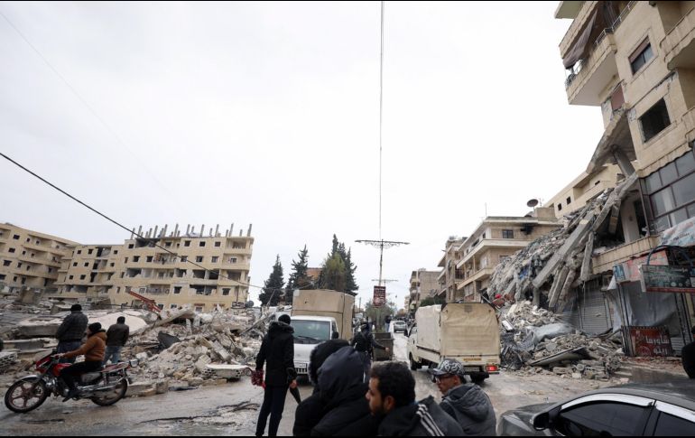 El fuerte terremoto de magnitud 7.7 sacudió Turquía y Siria la madrugada de este lunes. EFE/Y. Nemah