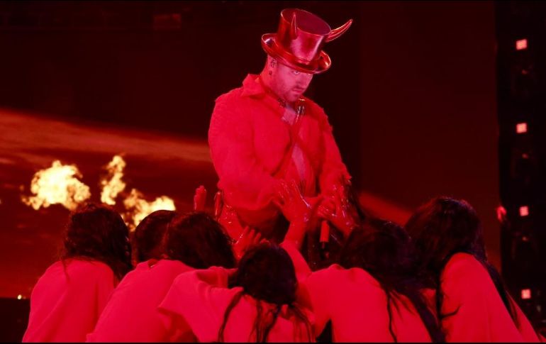 Sam Smith y su supuesto ritual diabólico en los Grammys 2023. AFP / E. McIntyre