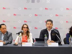 Autoridades educativas ofrecieron una rueda de prensa para dar a conocer los pormenores de la convocatoria. ESPECIAL/CAPTURA DE VIDEO