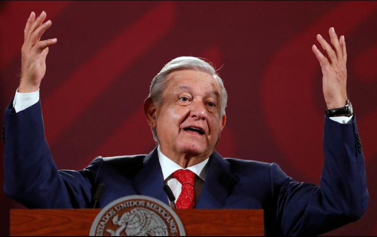 El Mandatario mencionó que lo que está sucediendo con el tema del juicio a García Luna, va más allá de una serie de ficción de Netflix. EFE / M. Guzmán