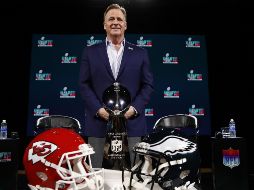 Roger Goodell asegura que la liga va en el camino correcto hacia ser más abierta; en otros temas, afirma que se volverá a México cuando el estadio Azteca esté remodelado. EFE/C. Brehman