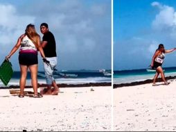 Internautas apoyan la reacción de la mujer, pues consideran un abuso las malas prácticas de los vendedores ambulantes. ESPECIAL/CAPTURA DE VIDEO